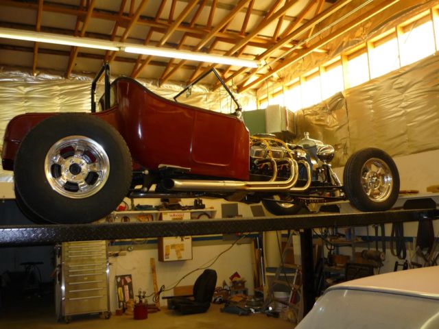 1923 Burgundy Ford Model T Convertible