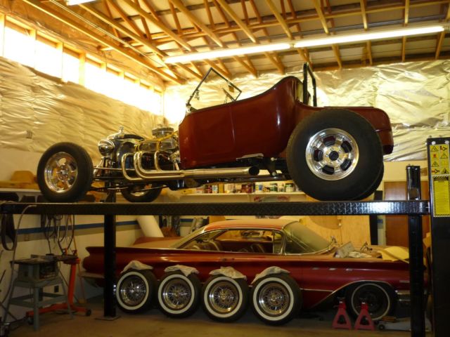 1923 Burgundy Ford Model T Convertible