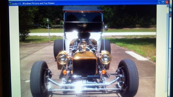 1923 White Ford Model T Convertible