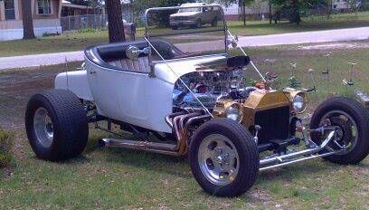 1923 White Ford Model T Convertible