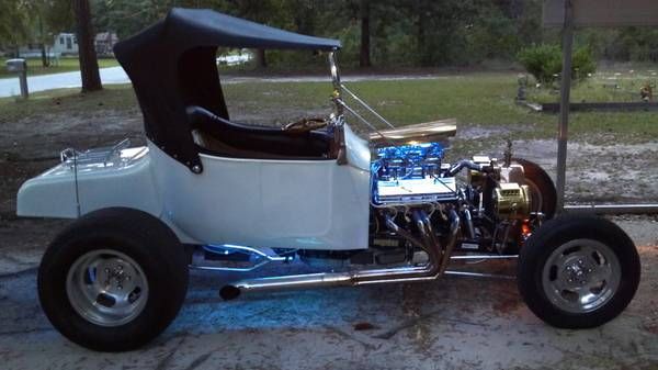 1923 White Ford Model T Convertible