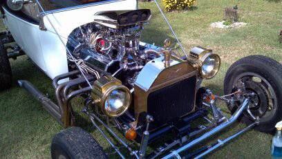 1923 White Ford Model T Convertible