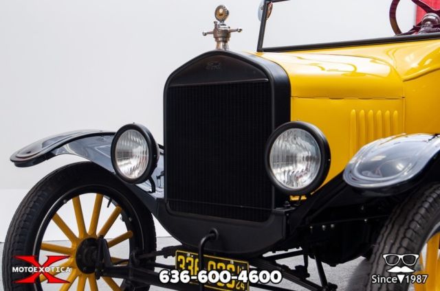 1924 Yellow over black Ford Model T Convertible
