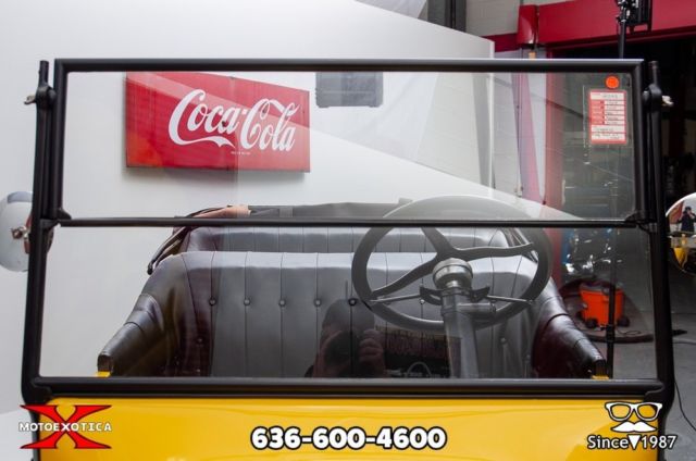 1924 Yellow over black Ford Model T Convertible