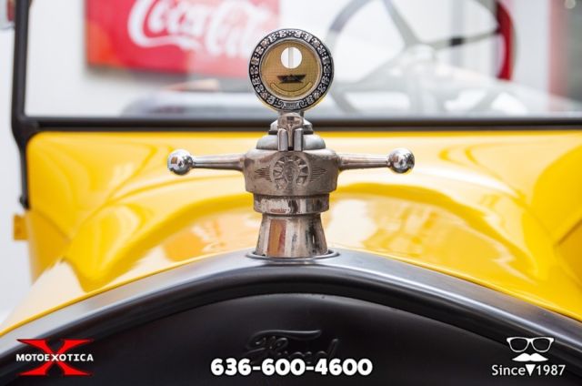 1924 Yellow over black Ford Model T Convertible