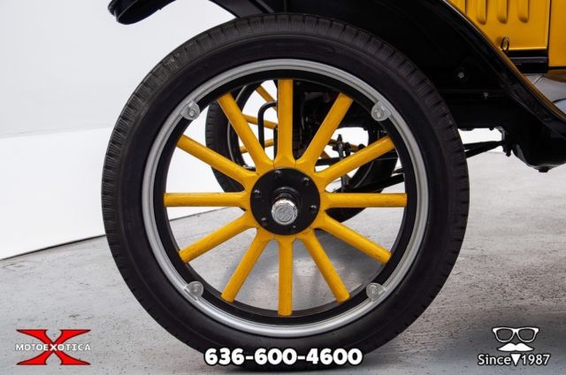 1924 Yellow over black Ford Model T Convertible