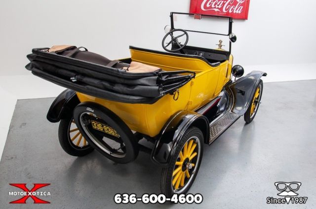 1924 Yellow over black Ford Model T Convertible
