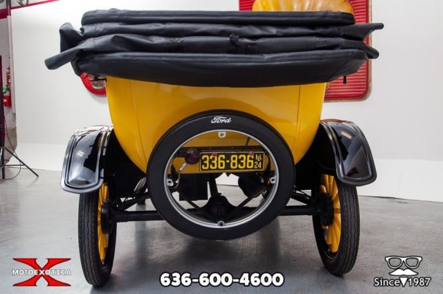 1924 Yellow over black Ford Model T Convertible