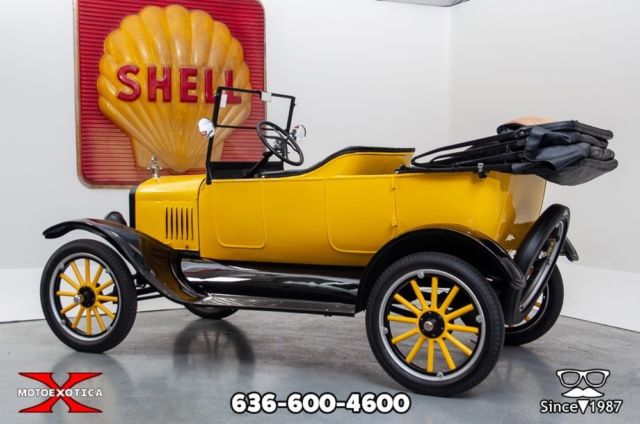 1924 Yellow over black Ford Model T Convertible