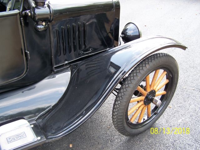 1924 Black Ford Model T Convertible