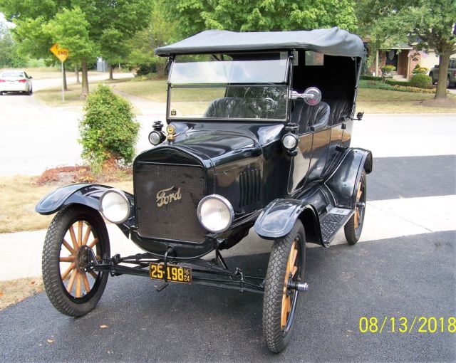 1924 Black Ford Model T Convertible