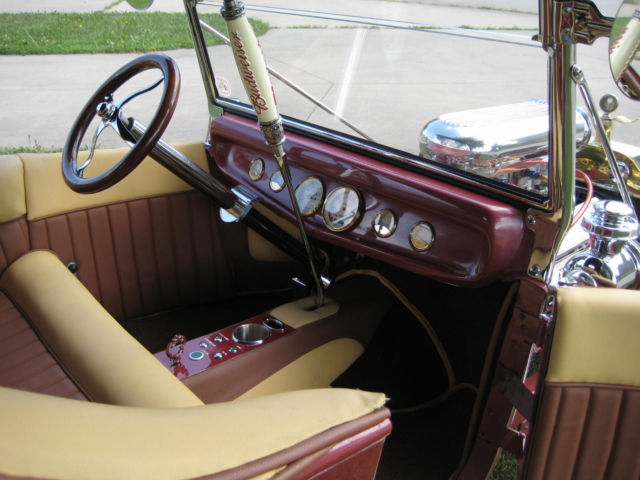 1925 Red Crystal Pearl Ford Model A Convertible