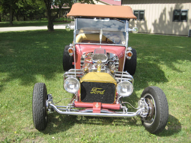 1925 Red Crystal Pearl Ford Model A Convertible