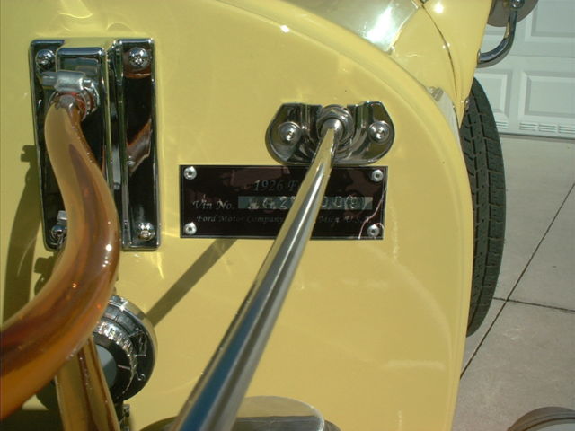 1926 Yellow Ford Model T Roadster