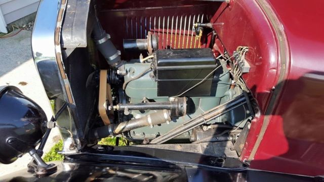 1926 maroon Ford Model T Coupe