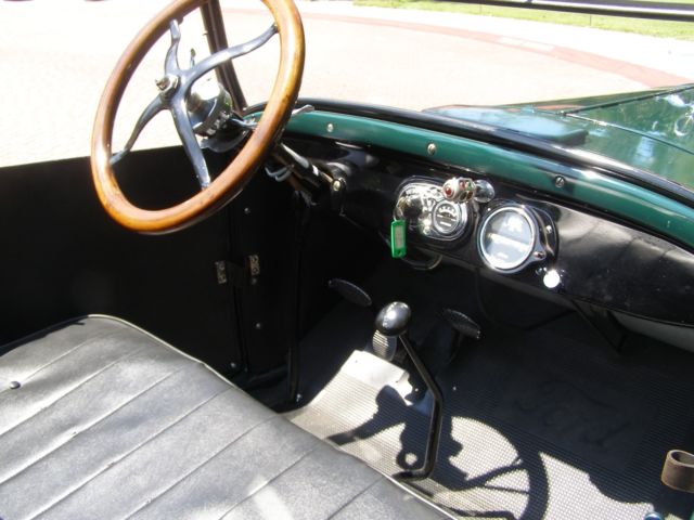1926 green and black Ford Model T Convertible