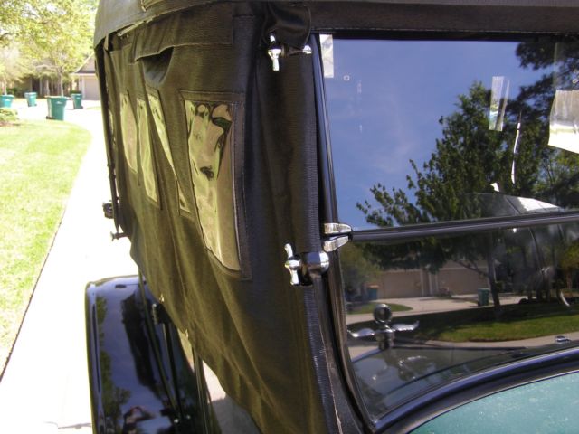 1926 green and black Ford Model T Convertible