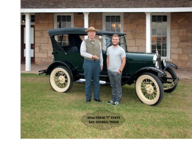 1926 green and black Ford Model T Convertible