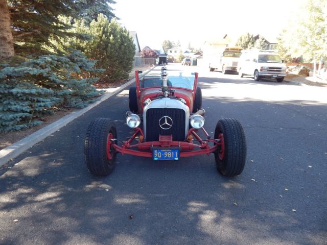 1927 Red Ford Model A Roadster