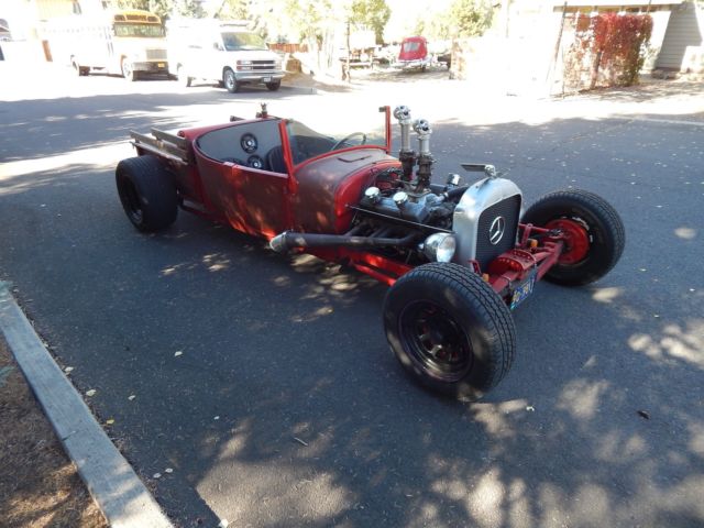 1927 Red Ford Model A Roadster