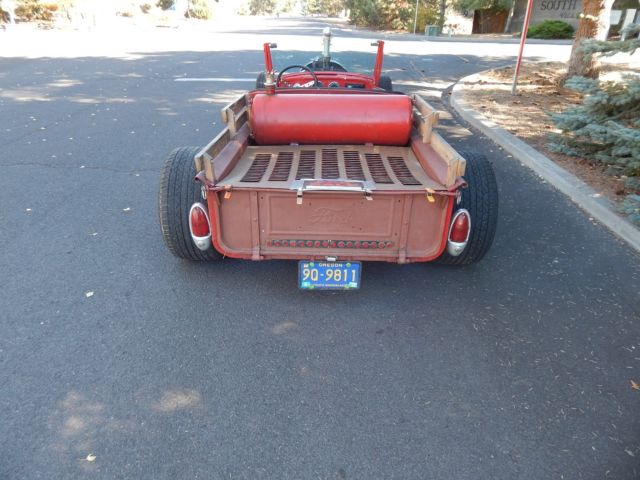 1927 Red Ford Model A Roadster