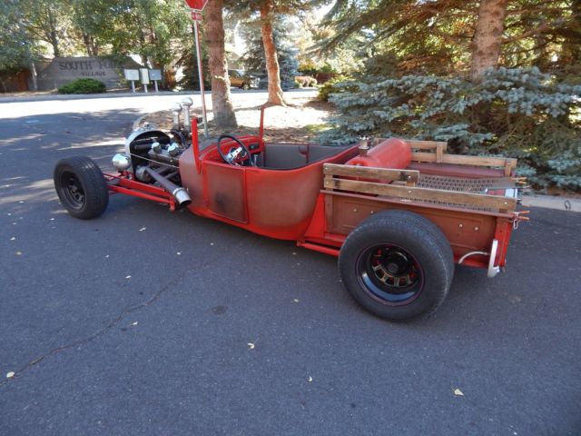 1927 Red Ford Model A Roadster