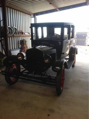 1927 Green/Black Ford Model T 4 Door Touring(Convertible)