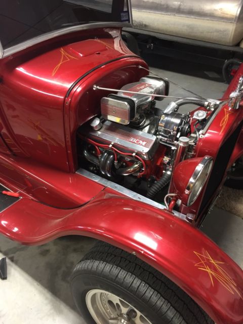 1927 Red Ford Model T Delivery Sedan