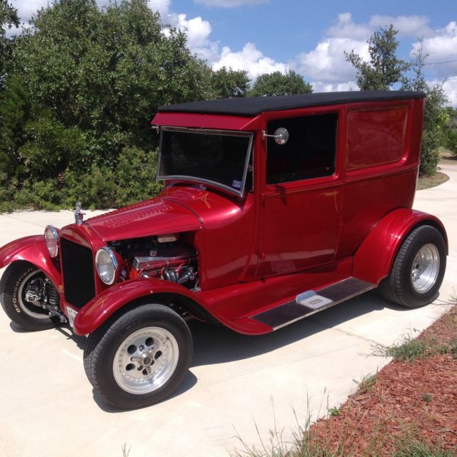 1927 Red Ford Model T Delivery Sedan