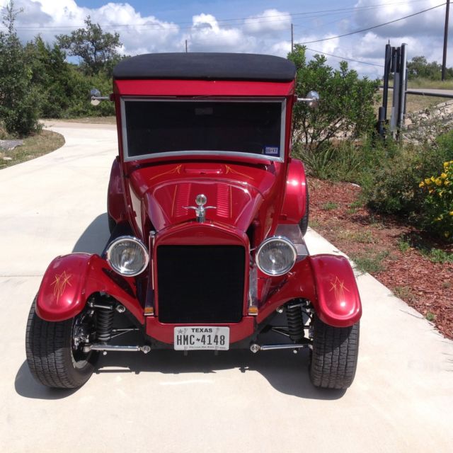 1927 Red Ford Model T Delivery Sedan