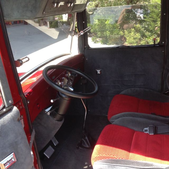 1927 Red Ford Model T Delivery Sedan