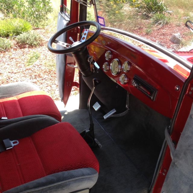 1927 Red Ford Model T Delivery Sedan