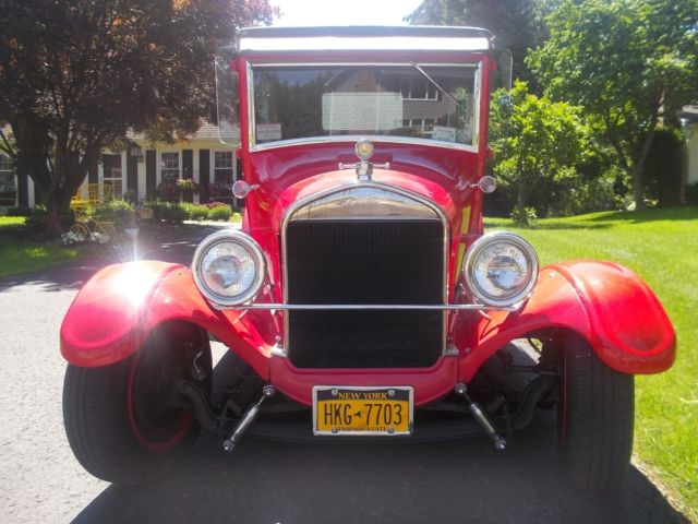 1927 Red Ford Model T Coupe