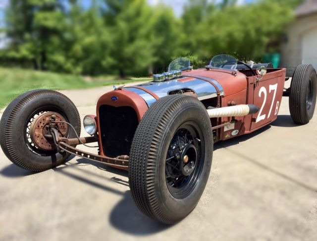 1927 Brown Ford Model A Convertible