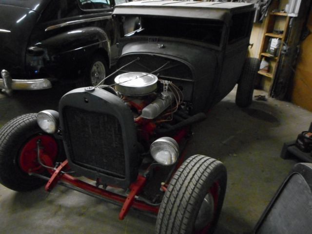 1927 Black Ford Rat Rod Truck Standard Cab Pickup