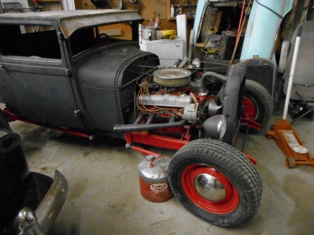 1927 Black Ford Rat Rod Truck Standard Cab Pickup