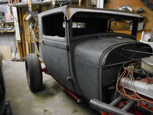 1927 Black Ford Rat Rod Truck Standard Cab Pickup