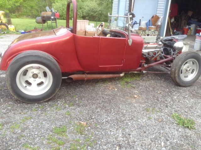1927 Burgundy Ford Model T Convertible