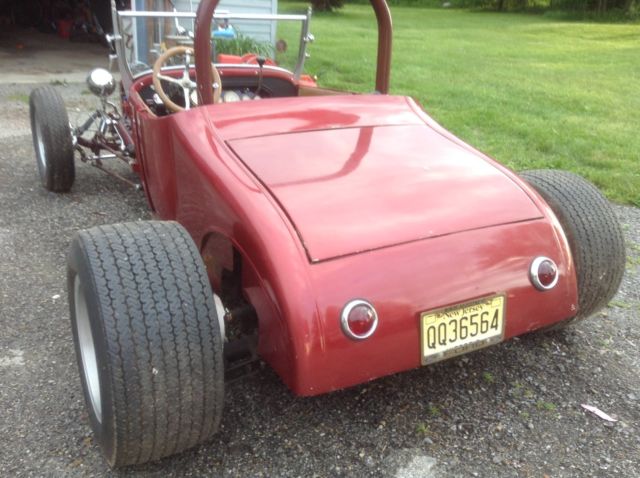 1927 Burgundy Ford Model T Convertible