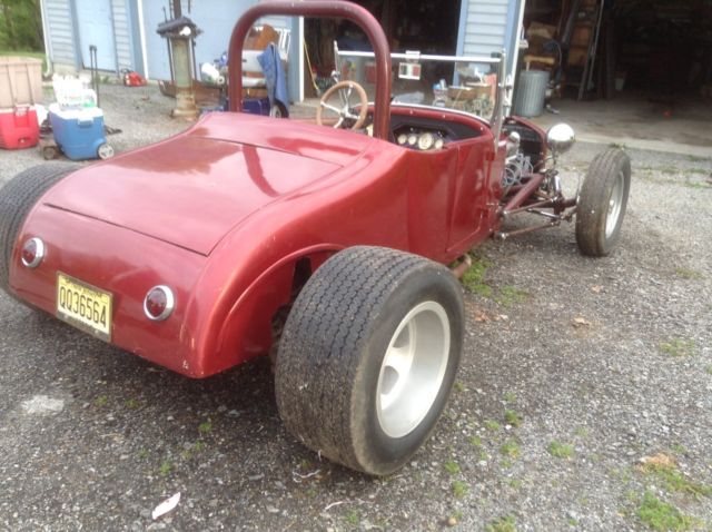 1927 Burgundy Ford Model T Convertible