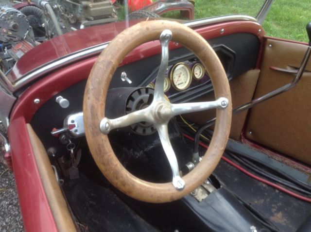 1927 Burgundy Ford Model T Convertible
