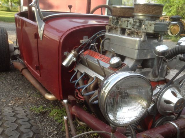 1927 Burgundy Ford Model T Convertible