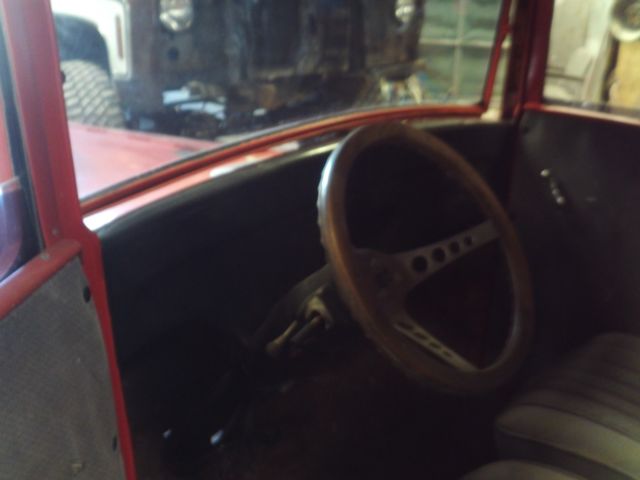 1927 Red Ford Model T Coupe