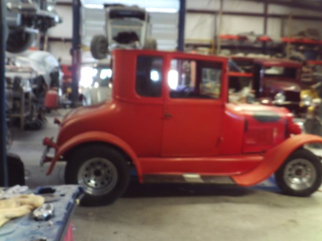 1927 Red Ford Model T Coupe