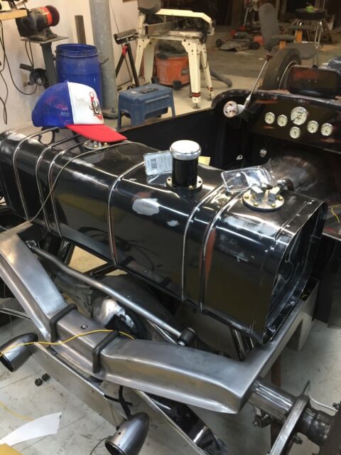 1927 Chassis is raw, body is black and primer Ford Model T Roadster