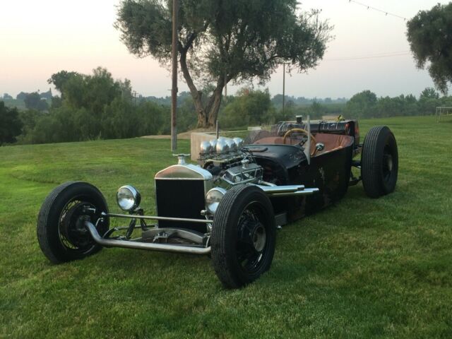 1927 Chassis is raw, body is black and primer Ford Model T Roadster