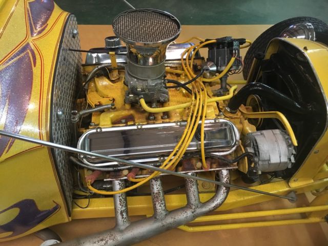 1927 Yellow Ford Model T Convertible