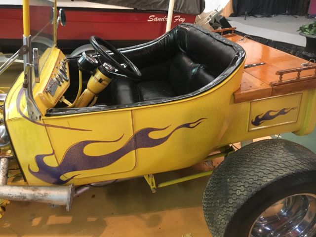 1927 Yellow Ford Model T Convertible