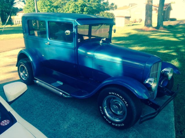 1928 Blue Ford Model A Sedan