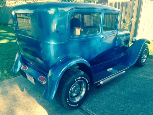 1928 Blue Ford Model A Sedan